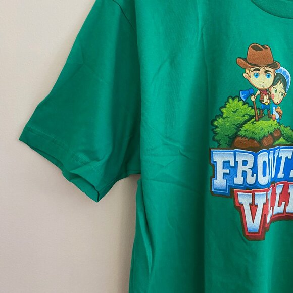 NEW RARE FrontierVille by Zynga T-shirt Green Sz XL - Picture 6 of 11